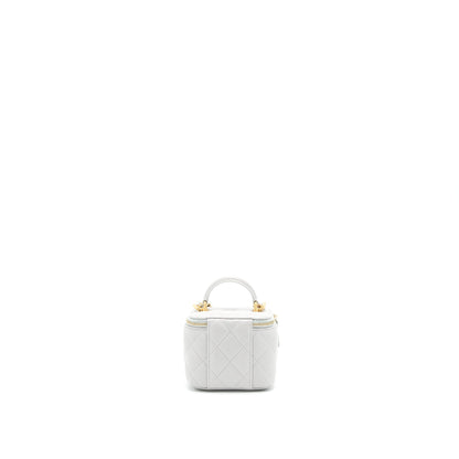 Chanel 21A Small handle Vanity with Chain Grey with