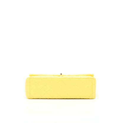 Chanel Maxi Classic Double Flap Bag Lambskin Yellow L