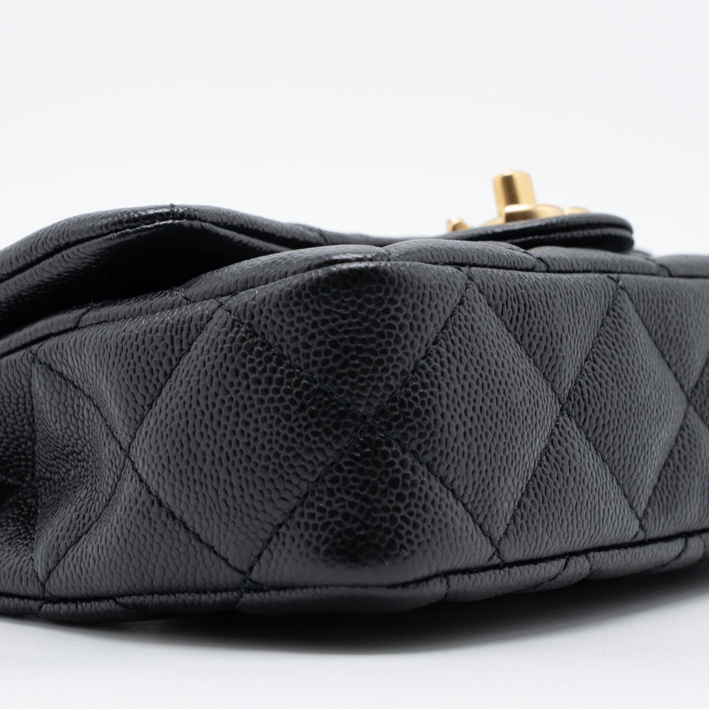 Chanel 23P Mini Coco Love Flap Bag Caviar Black  (Microchip)