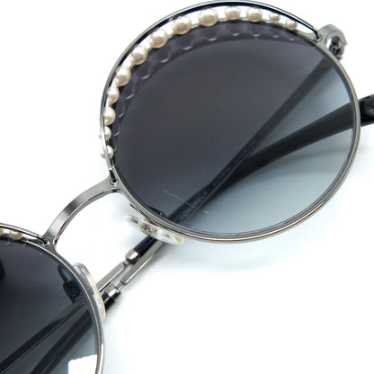 Chanel 4234H Round Sunglasses with Pearl Black