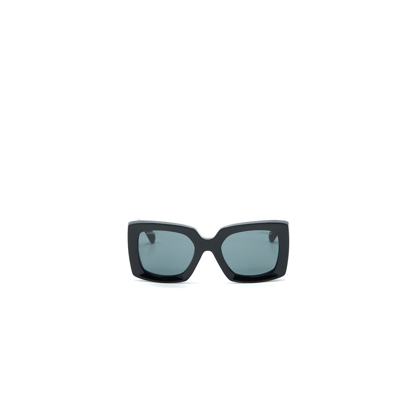 Chanel 5435 Rectangular Sunglasses Black L