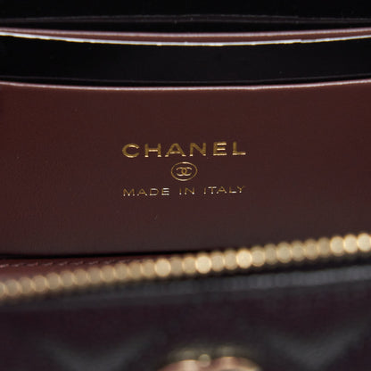 Chanel 22S Long Vanity With Chain Caviar Black L