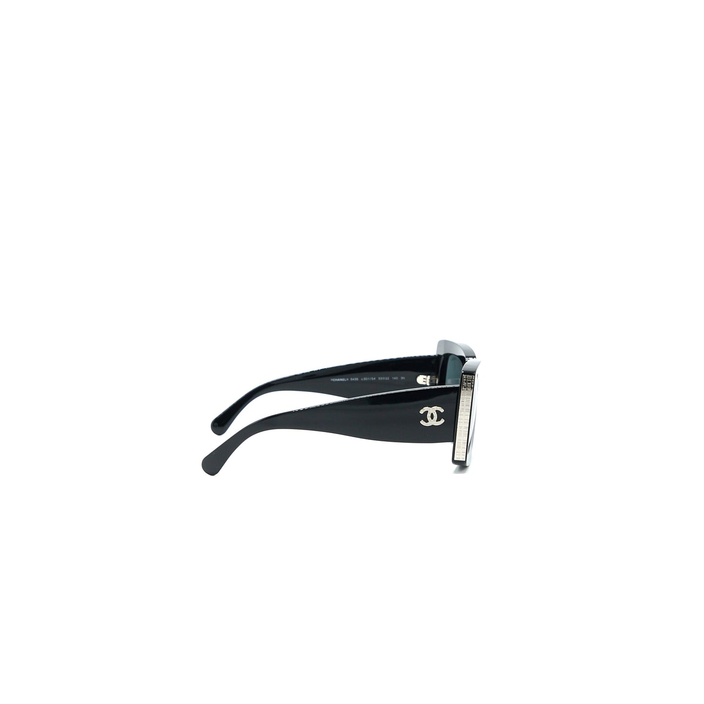 Chanel 5435 Rectangular Sunglasses Black L
