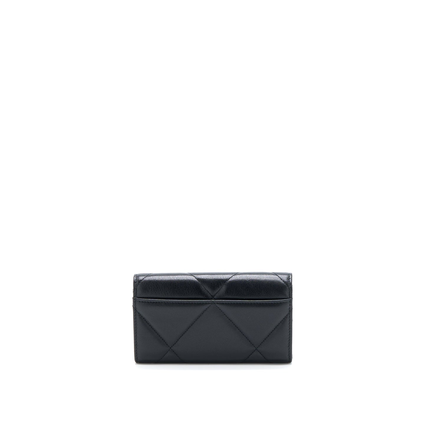 Chanel 19 Flap Wallet Lambskin Black