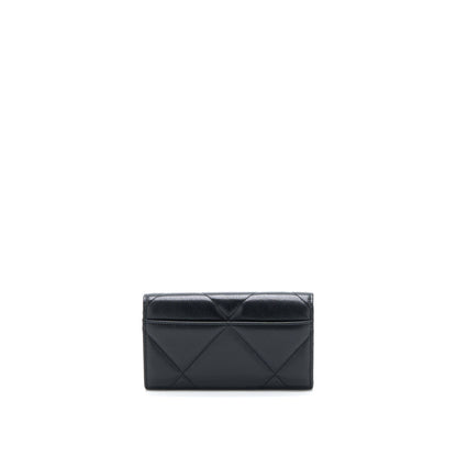 Chanel 19 Flap Wallet Lambskin Black