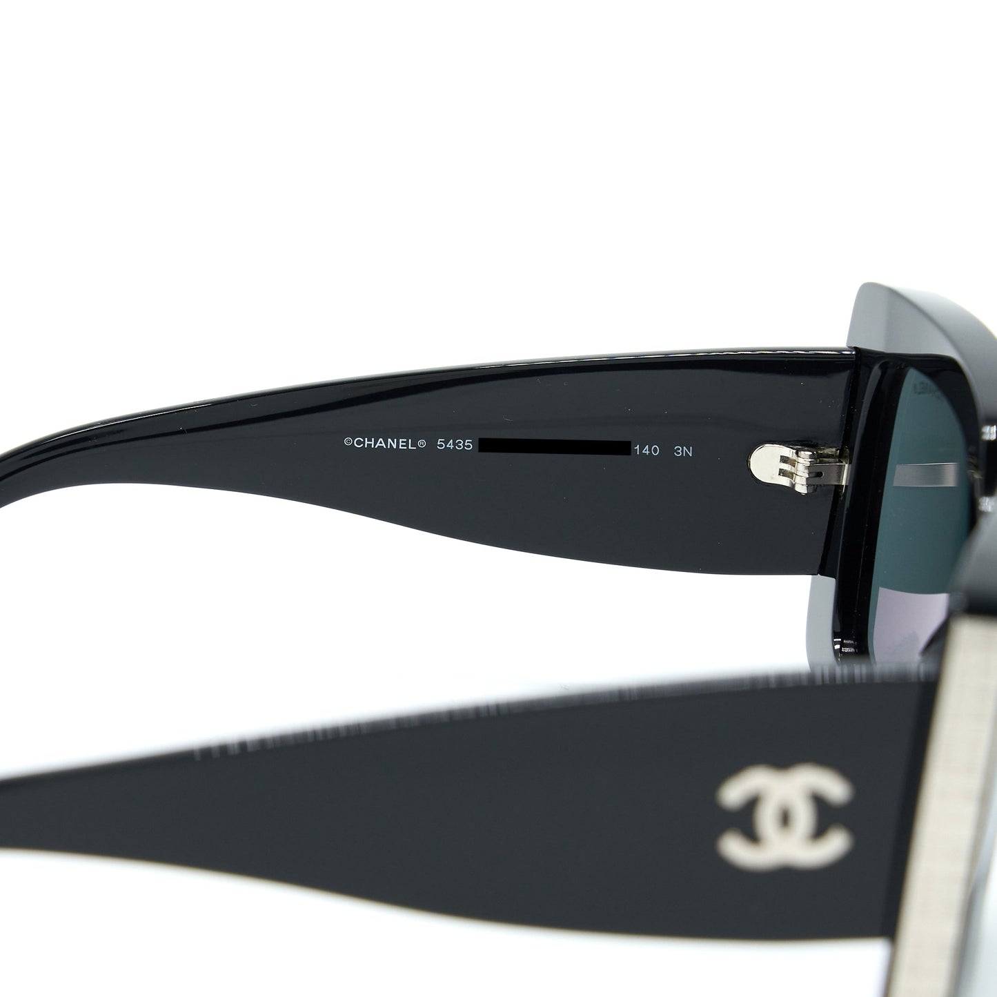 Chanel 5435 Rectangular Sunglasses Black L