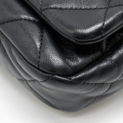Chanel 19 Quilted Waist Belt Bag Shiny Goatskin Black
