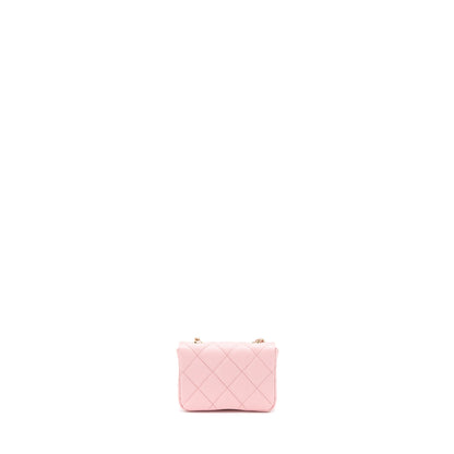 Chanel 22P Mini Flap Belt Bag/Card Holder Caviar Light Pink L