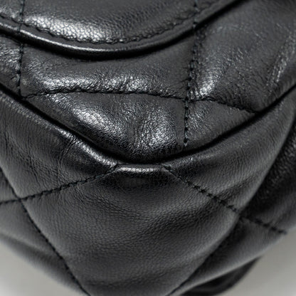 Chanel 19 Quilted Waist Belt Bag Shiny Goatskin Black