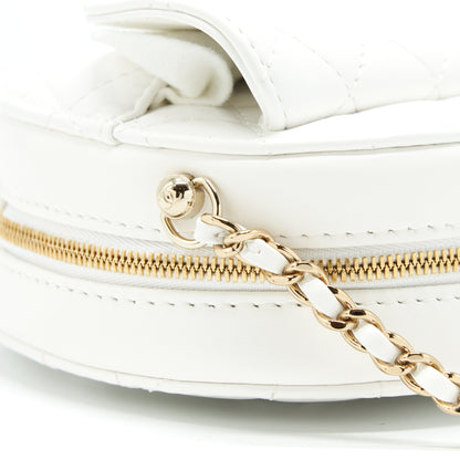 Chanel 22S Heart Bag Lambskin White L