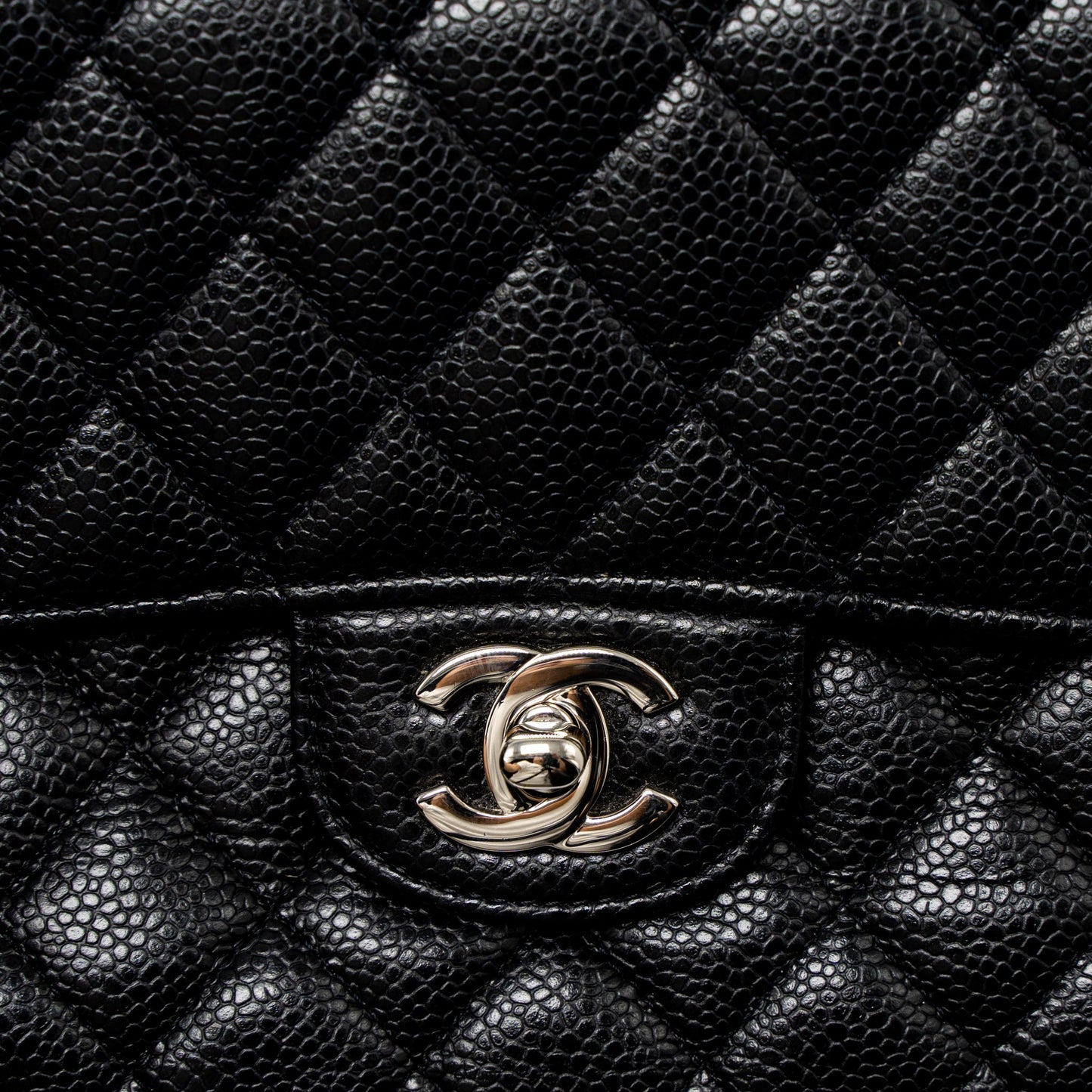 Chanel Medium Classic Double Flap Bag Caviar Black