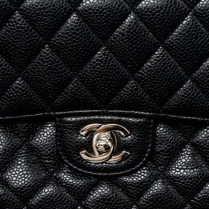Chanel Medium Classic Double Flap Bag Caviar Black