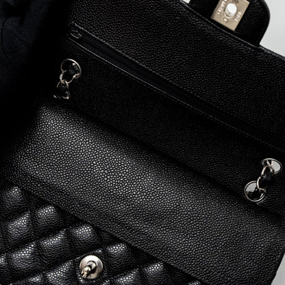 Chanel Medium Classic Double Flap Bag Caviar Black