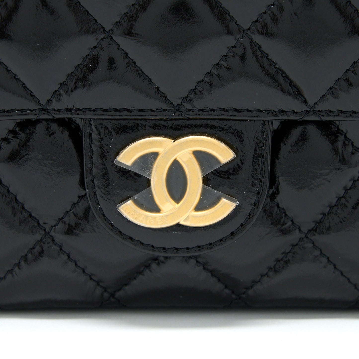 Chanel 23c Small Hobo Bag Shiny Calfskin Black Brushed  (Microchip)