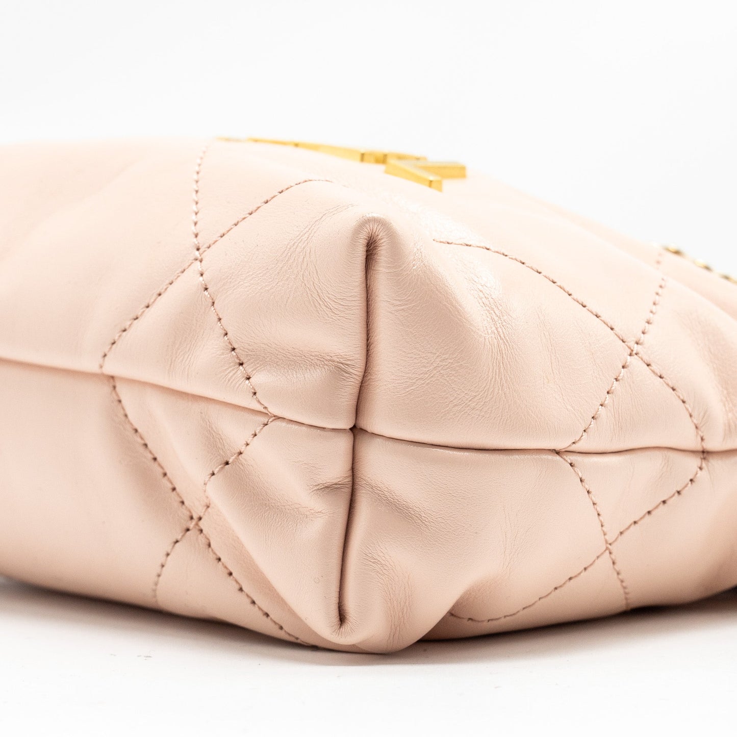 Chanel Mini 22 Bag Shiny Calfskin Pink  (microchip)