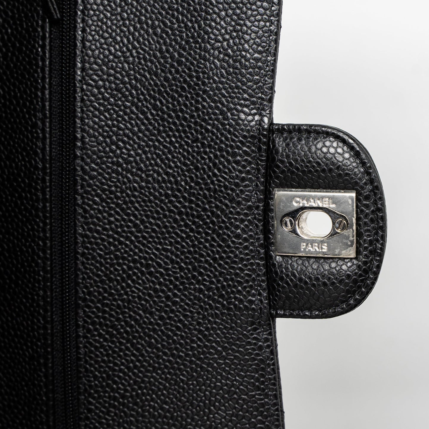 Chanel Medium Classic Double Flap Bag Caviar Black