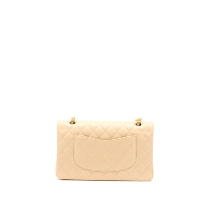 Chanel Medium Classic Double Flap Bag Caviar Beige