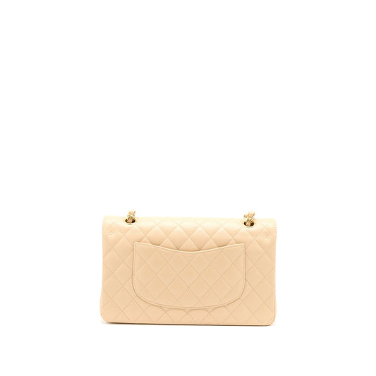 Chanel Medium Classic Double Flap Bag Caviar Beige