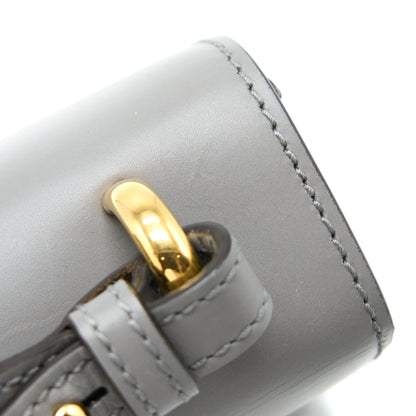 Gucci Small Sylvie Shoulder Bag Calfskin Grey