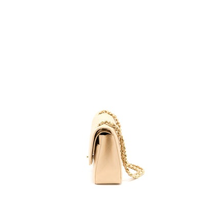 Chanel Medium Classic Double Flap Bag Caviar Beige
