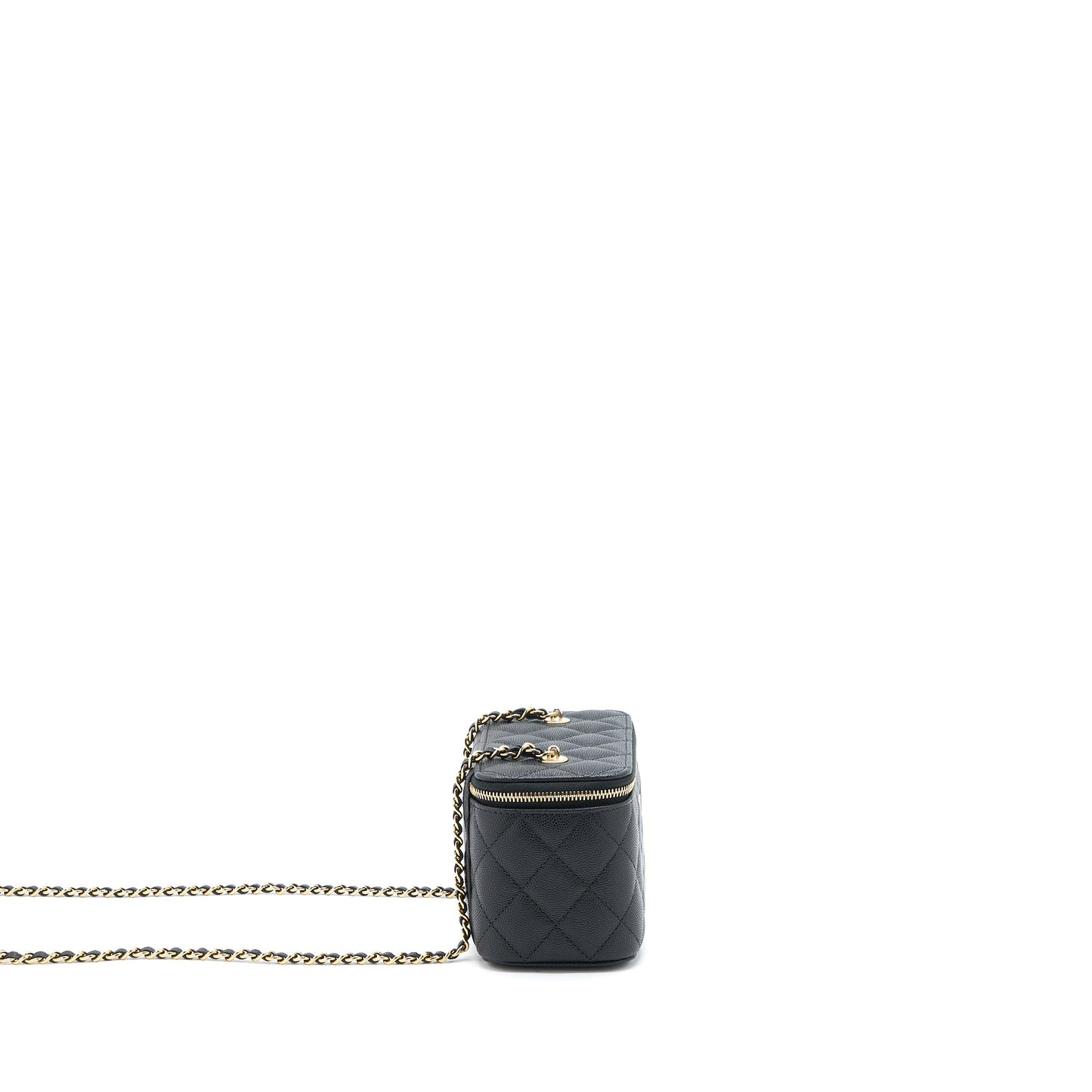 Chanel Long Vanity Case Caviar Black L (Microchip)