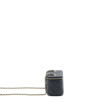 Chanel Long Vanity Case Caviar Black L (Microchip)