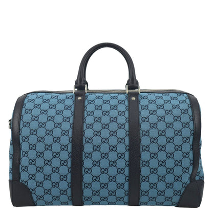 GUCCI Ophidia Duffle GG Supreme Canvas Satchel Bag Blue 648085