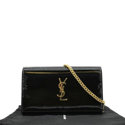 YVES SAINT LAURENT Kate WOC Patent Leather Crossbody Bag Black