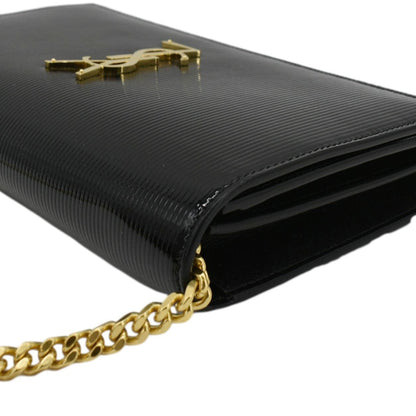 YVES SAINT LAURENT Kate WOC Patent Leather Crossbody Bag Black