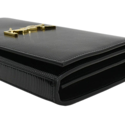 YVES SAINT LAURENT Kate WOC Patent Leather Crossbody Bag Black