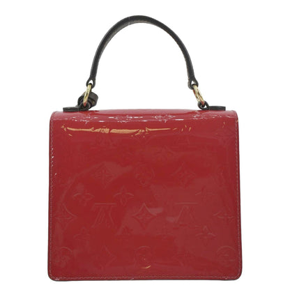 LOUIS VUITTON Spring Street Monogram Vernis Crossbody Bag Red