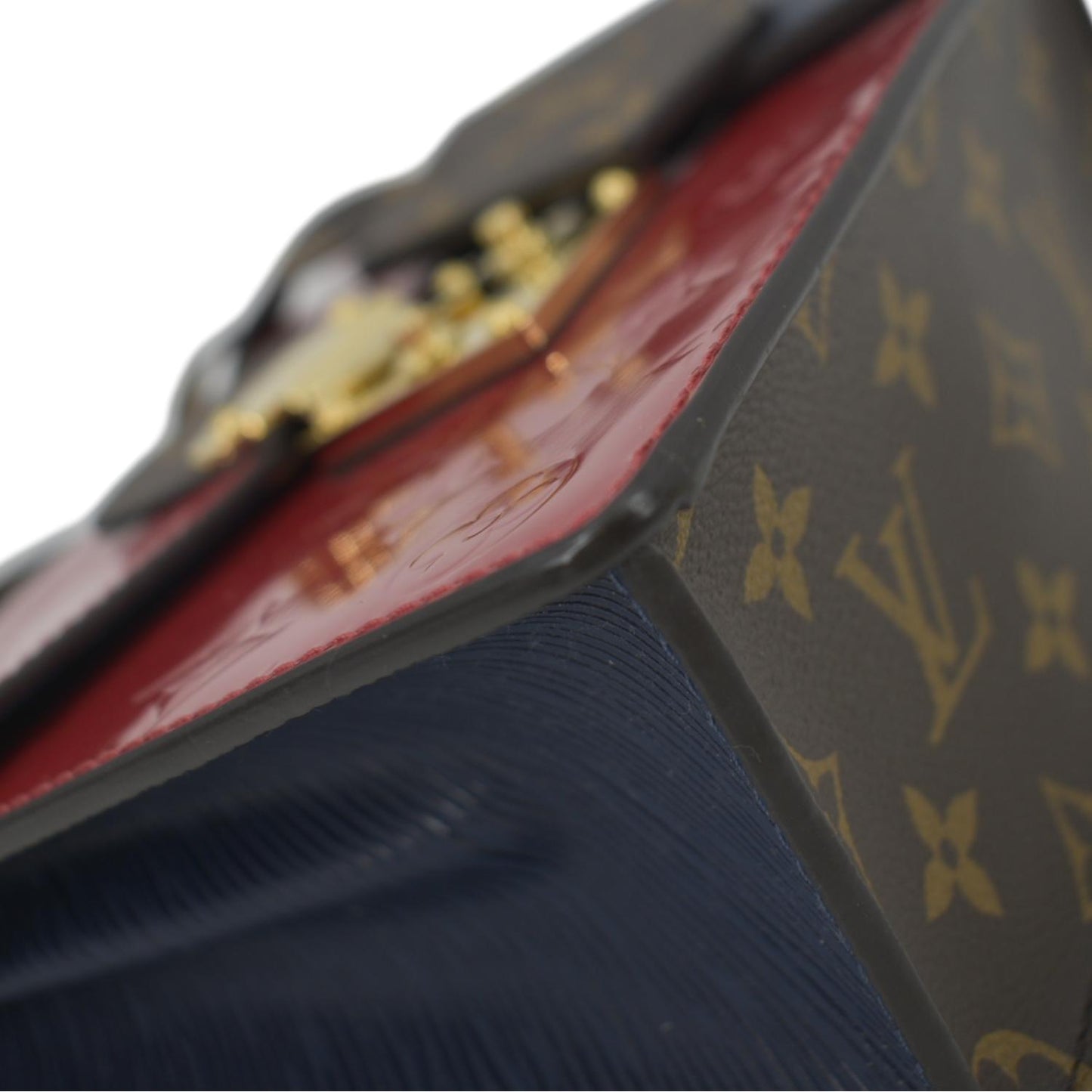 LOUIS VUITTON Spring Street Monogram Vernis Crossbody Bag Red