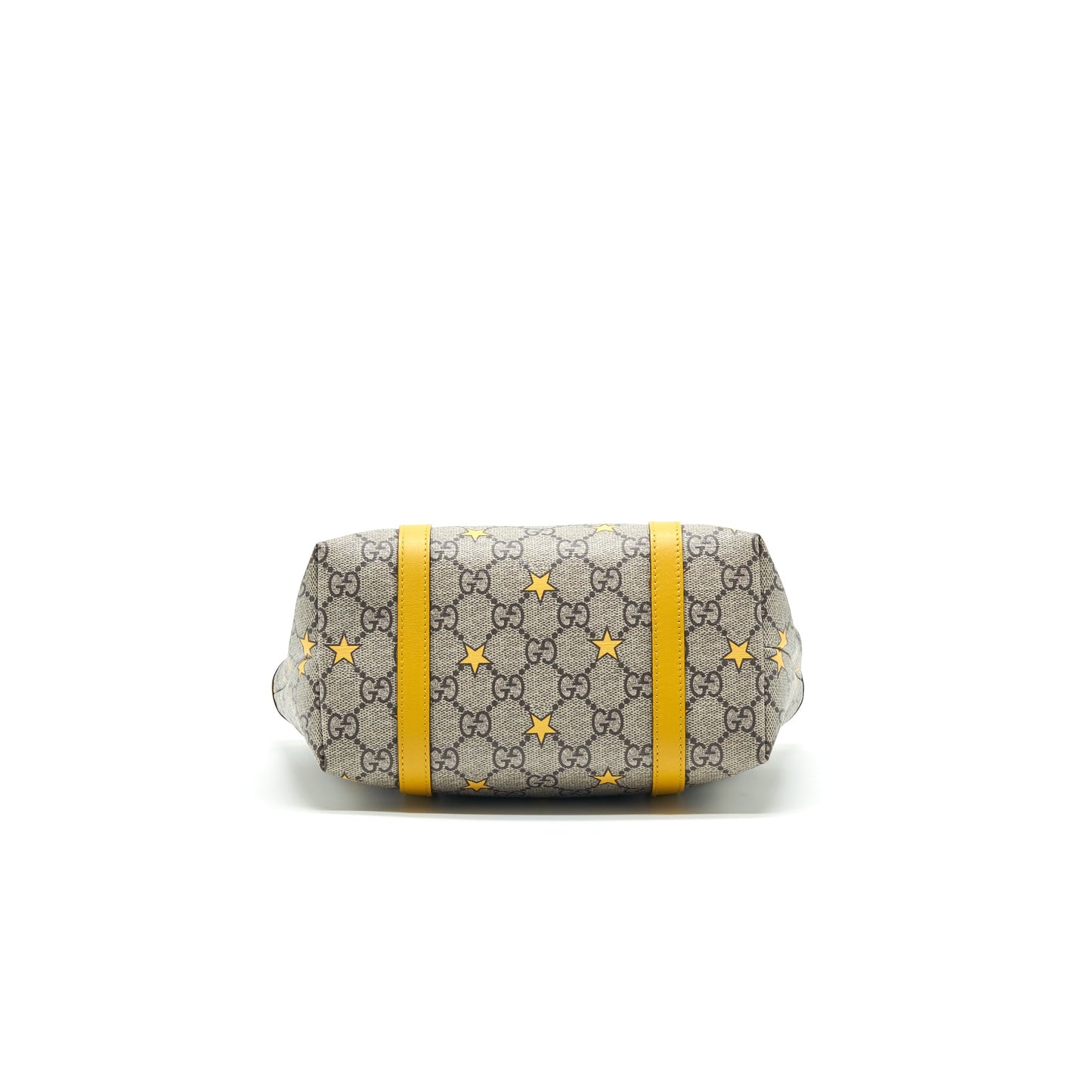 GUCCI Kid's GG Supreme Tote Bag Yellow Star