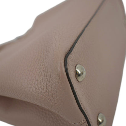 LOUIS VUITTON Capucines MM Taurillon Leather Shoulder Bag Soft Pink