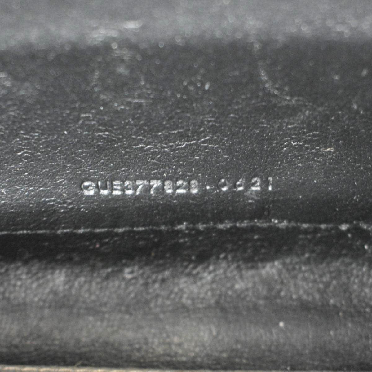 YVES SAINT LAURENT Kate Leather Chain Clutch Crossbody Bag Grey