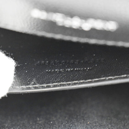 YVES SAINT LAURENT Envelope Mix Matelassé Chain Leather Shoulder Bag Black