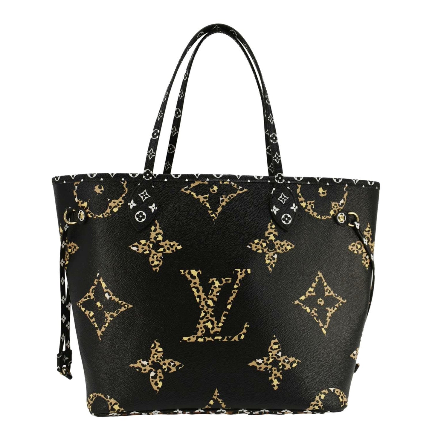 LOUIS VUITTON Neverfull MM Monogram Jungle Shoulder Bag Orange