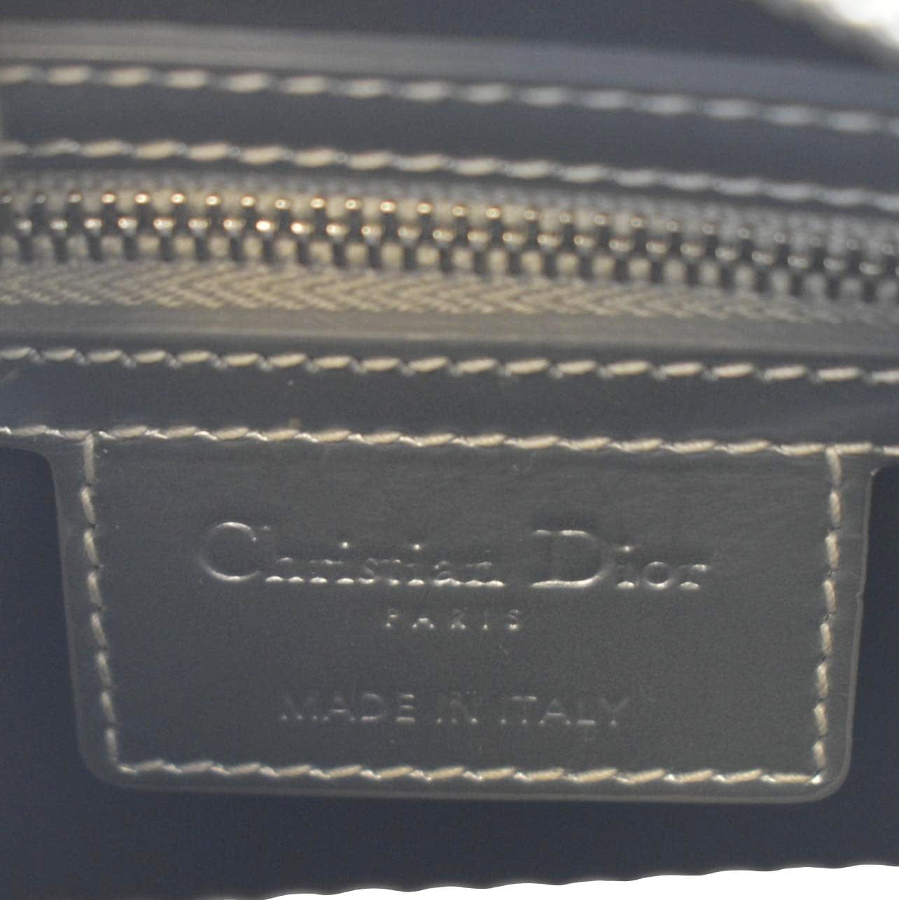 CHRISTIAN DIOR Lady Dior Micro Cannage Leather Shoulder Bag Metallic