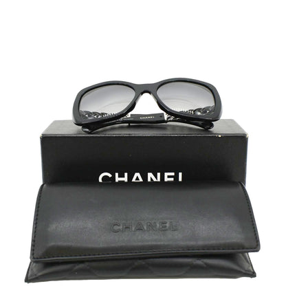 CHANEL 5305 - c.501/S8 Square Frame Chain-Link Sunglasses Black