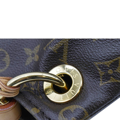 LOUIS VUITTON  Artsy MM Monogram Canvas Hobo Bag Brown