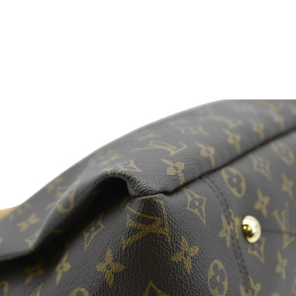 LOUIS VUITTON  Artsy MM Monogram Canvas Hobo Bag Brown