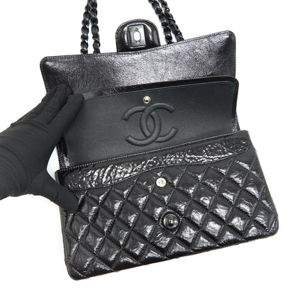 Chanel Medium Classic Double Flap Bag Shiny Crumpled Calfskin