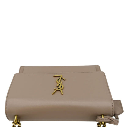YVES SAINT LAURENT Monogram Sunset Medium Leather Shoulder Bag Rosy Sand
