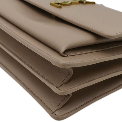 YVES SAINT LAURENT Monogram Sunset Medium Leather Shoulder Bag Rosy Sand