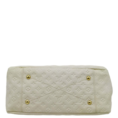 LOUIS VUITTON Artsy MM Monogram Empreinte Leatther Hobo Bag Beige