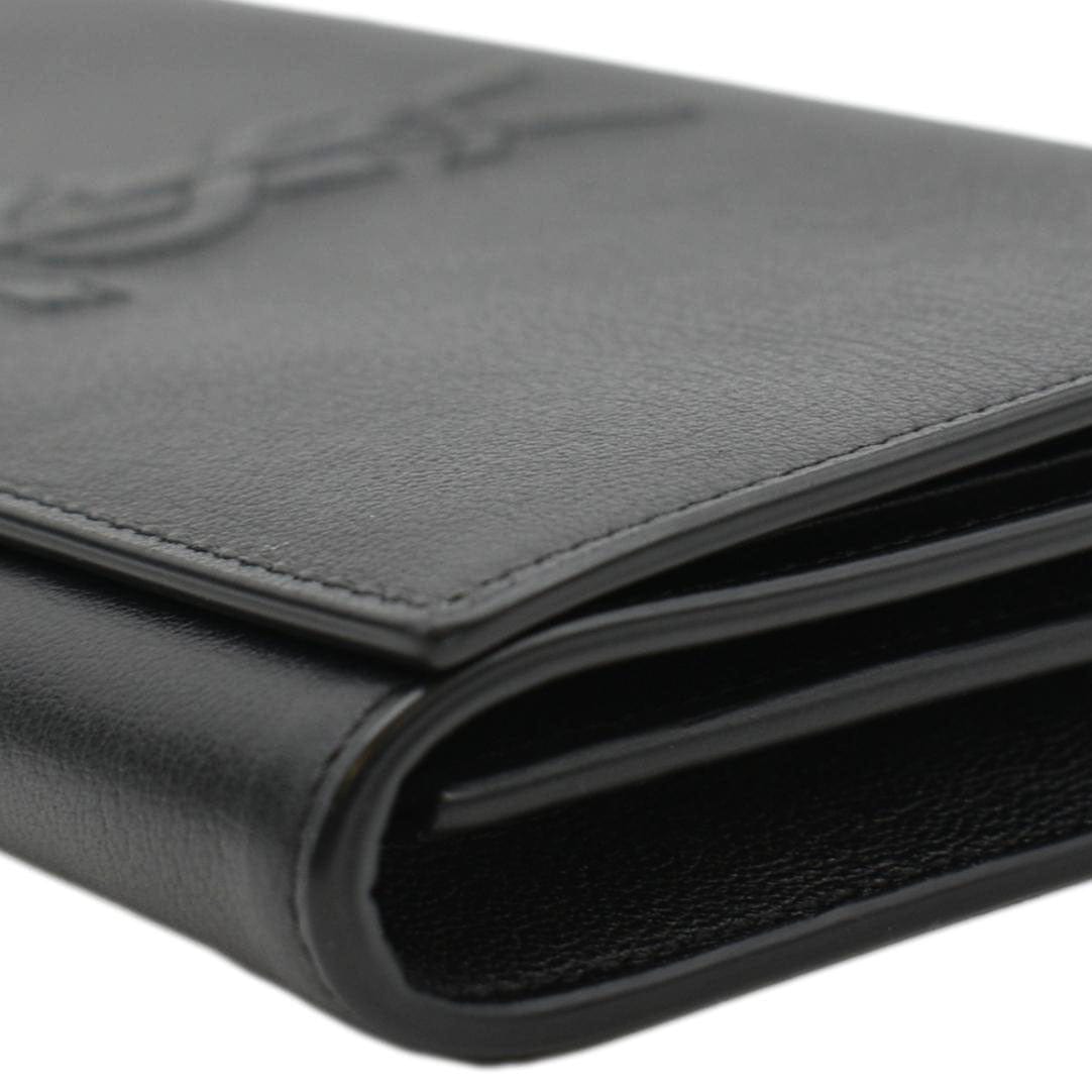 YVES SAINT LAURENT Belle De Jour Chain Leather Crossbody Bag Black