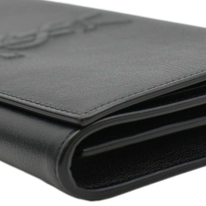 YVES SAINT LAURENT Belle De Jour Chain Leather Crossbody Bag Black