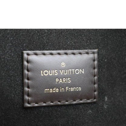 LOUIS VUITTON Jersey Damier Ebene Tote Shoulder Bag Brown