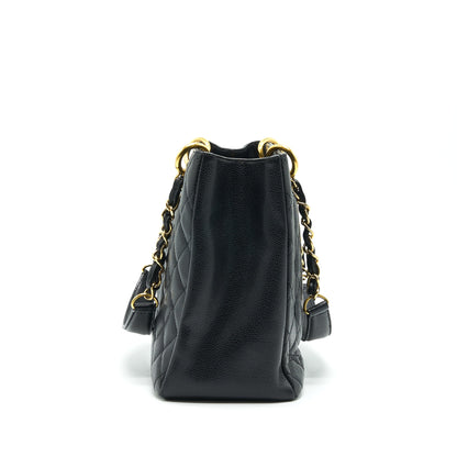 CHANEL CAVIAR GRAND SHOPPING TOTE GST BLACK