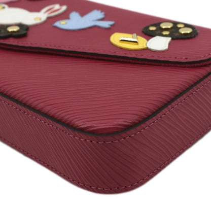 LOUIS VUITTON Easter Felicie Epi Leather Pochette Crossbody Bag Pink